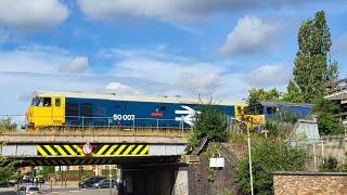 class 58023 returns to the mainline at Leicester south junction 14/9/24