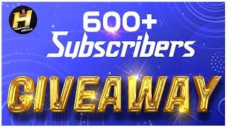 Giveaway | 600 subscribers | Premiere Pro | HIGHTECH SOLVER #Giftpack