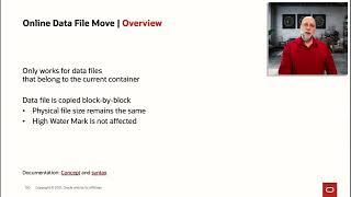Moving data files online in Oracle Database