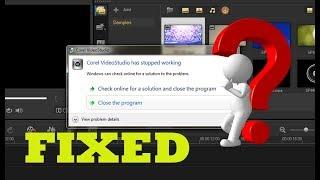 [[FIXED]]  "corel videostudio has stopped working" [[ANY VERSION]]  FULL HD