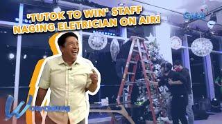Wowowin: ‘Tutok to Win’ staff, nag-ala electrician on air!
