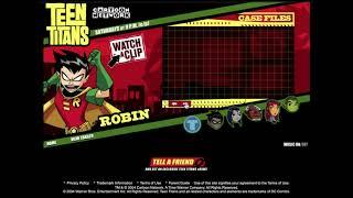 Teen Titans Old Website: Case Files (Robin) Fun with the Wayback Machine!