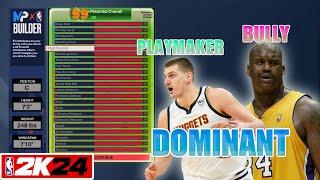 THE MOST DOMINANT CENTER BUILD IN NBA 2K24!!!! (BEST BIG MAN BUILD)