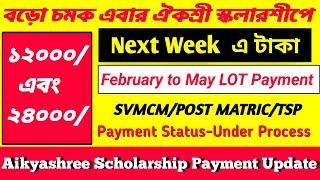 Next Week টাকা দেবে ২০২৪ || Aikyashree Scholarship Payment Update Today 