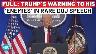 Full Speech: Trump’s Big Ukraine Update In Rare DOJ Speech, Issues Warning To ‘Enemies’ | Pam Bondi