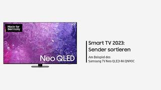 Samsung Smart TV 2023: Sender sortieren