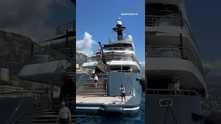 The excellent crew of superyacht Phoenix 2 docking in Monaco 