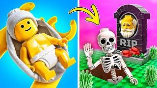 Lego Man From Birth To Death  *Amazing LEGO Origin Story*