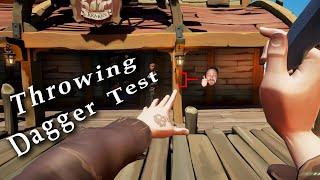 THROWING KNIVES AIMING TEST | Sea Of Thieves