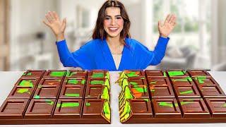 صنعت اكبر شوكولاته دبي بالكنافه في العالم | ندمت ! 
