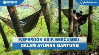 Pasangan Muda-Mudi Kepergok Diduga Asik Bercumbu Dalam Ayunan Gantung di Hutan Wisata