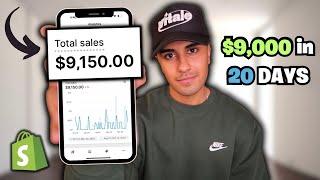 How I Made $9,000 in 20 Days Dropshipping With NO MONEY