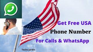 Get a free USA Phone Number for Calls & WhatsApp || Free United States Number