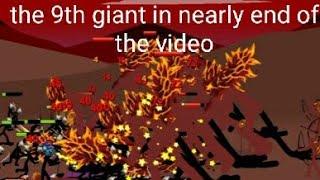 9 Lava Giant enemy (and some another unit) in A VIDEO// Stick War: Legacy