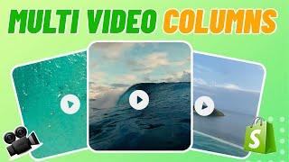 Add Multi Video Columns to Shopify in 2024 | No Code Tutorial