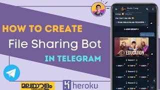 How to Create File Sharing Bot in Telegram  | Malayalam