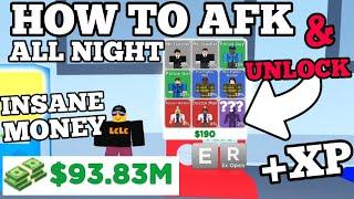 how to AFK UNLOCK *ALL* CUSTOMERS in ARCADE EMPIRE & PLAY ALL DAY / NIGHT use AUTOCLICKER ROBLOX