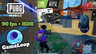 PUBG MOBILE 1080p -RTX 3050 -RYZEN 5 7500F -HDR +90FPS Gameloop 7.1 -NVIDIA Control Panel(GUIDE2024)