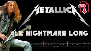 Metallica - All Nightmare Long (Bass Tabs | Notation) @ChamisBass  #metallicabass #cliffburton