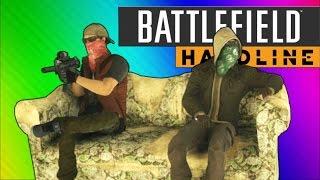 Battlefield Hardline Funny Moments - Couch Easter Egg, C4 Launches, Pictionary!