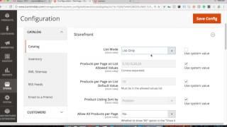 Grid/List View and Storefront Configurations in Magento2