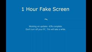 Windows 10 Update Fake Screen 1 Hour