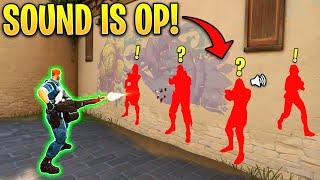 When Rank 1 Players use SOUND to OUTPLAY! - 200 IQ Tricks & OP Clips - Valorant Moments Montage