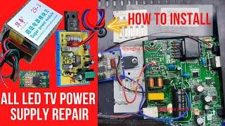 how to connect 3 wire color tv switched power supply module for all LED,LCD TVs