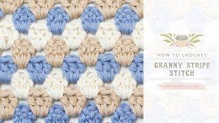 How To: Crochet The Granny Stripe Stitch | Easy Tutorial by Hopeful Honey