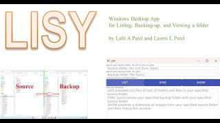 LISY - Windows desktop app for listing, backing-up, and viewing a folder