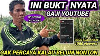 Gaji youtuber pemula 2023  bikin loyo, 3000 subscriber ini real bukti nyata