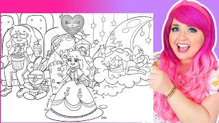 Coloring Kimmi The Clown Coloring Pages | Princess Castle, Movie Theater & Sleeping Moon Coloring