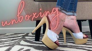 High Heel Platform Mules Unboxing