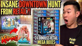 I opened TONS of 2024 Donruss Football Retail Mega Boxes for a MASSIVE DOWNTOWN HUNT (INSANE)! 