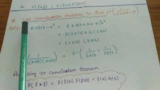 Question related to Convolution Theorem (Fourier Transform)