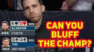 WSOP Main Event Champion Koray Aldemir in Tough Spot for Tournament Life!