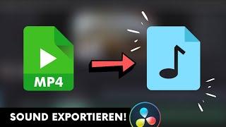 Audio einzeln als WAV-Datei exportieren! - DaVinci Resolve Audio only | Tutorial (Deutsch)