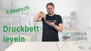 Druckbett leveln 3D Drucker, Druckbett ausrichten, 3D Druck Anfängerguide#1, 3D Druck für Anfänger