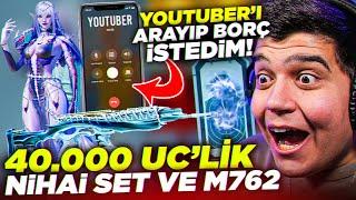 ÜNLÜ YOUTUBERDAN UC İSTEDİM️YENİ NİHAİ SET ve 8 SEVİYE M762 GELDİ!!  (FULLEDİK) | PUBG Mobile