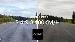 Volkswagen ID.4 Pro Performance vs Tesla Model 3 Performance 0-100 km/h