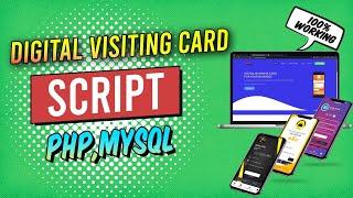 Digital Business Card Source Code Offer | Create own Branding Digital visiting Card portal