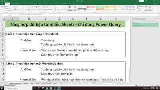 Power Query || Tổng Hợp Dữ Liệu TỰ ĐỘNG Từ Nhiều Sheets Excel (Không Dùng VBA)