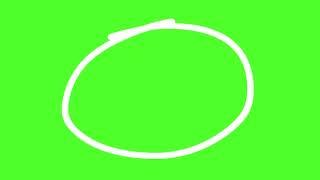 Basic Hand Drawn Circle Green Screen Chroma Key