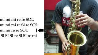 Ya No Soy Esclavo-  TUTORIAL saxo alto .(SUPER FACIL PARA PRINCIPIANTES) !!! 2020