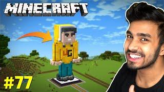 I BUILD MY OWN STATUE | MINECRAFT GAMEPLAY #77