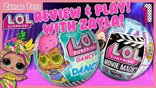 LOL SURPRISE CHICA CHICA & QUIET Q.T. REVIEW! | ZAYLA'S TOYS | DANCE DANCE DANCE & MOVIE MAGIC!