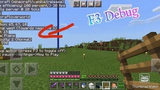 How To Enable F3 Debug Screen In Minecraft Pocket Edition | In Hindi | Subhrayan Gaming