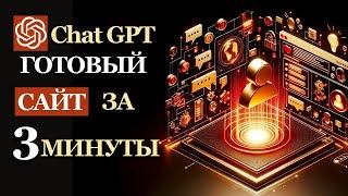 ChatGPT Рабочий Сайт за 3 МИНУТЫ