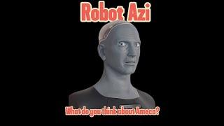 Robot Azi said he was thinking about Ameca!