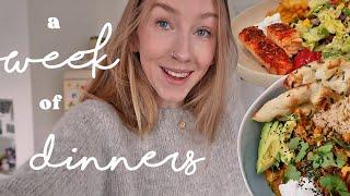 A WEEK OF DINNERS: Healthy & Realistic Meal Ideas | Rhiannon Ashlee Vlogs